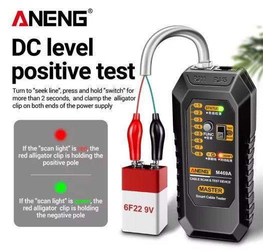 Тестер мережі ANENG M469A RJ45 RJ11 LAN 1005006438773481 фото