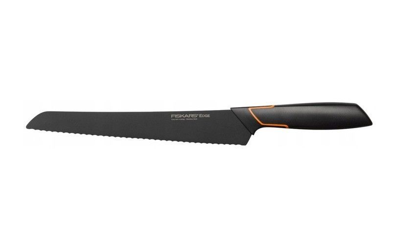 Ніж для хліба Fiskars Edge 24 см (нержавіюча сталь з антипригарним покриттям) &mdash; кухонний ніж для хлібобулочних виробів 487377 фото