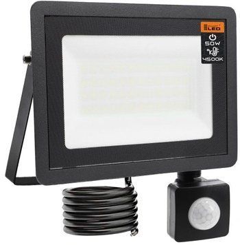 Прожектор SmartLED Slim 4500lm 50Вт 205х145х30мм (датчик руху) 7650696156 фото