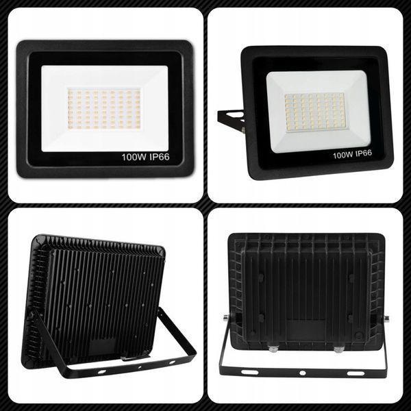 Світлодіодний LED прожектор 100Вт 8000Lm IP66 6500K 10980355910-6 фото