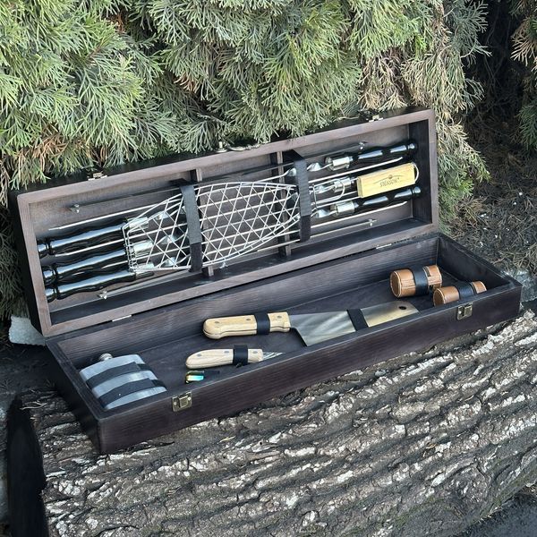 Подарунковий набір Mzavod Майстер BBQ чорний 2457263786 фото