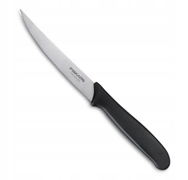 Ніж для помідорів Fiskars Essential 11 см (зубчастий кухонний ніж для томатів та овочів) 487555 фото
